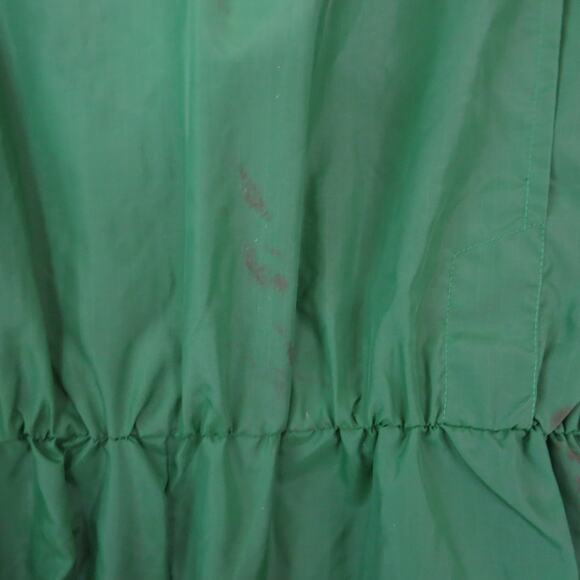 VINTAGE 1970's Steven Barry Jumpsuit Size M Elastic Waist Pockets Nylon Green - Picture 5 of 14